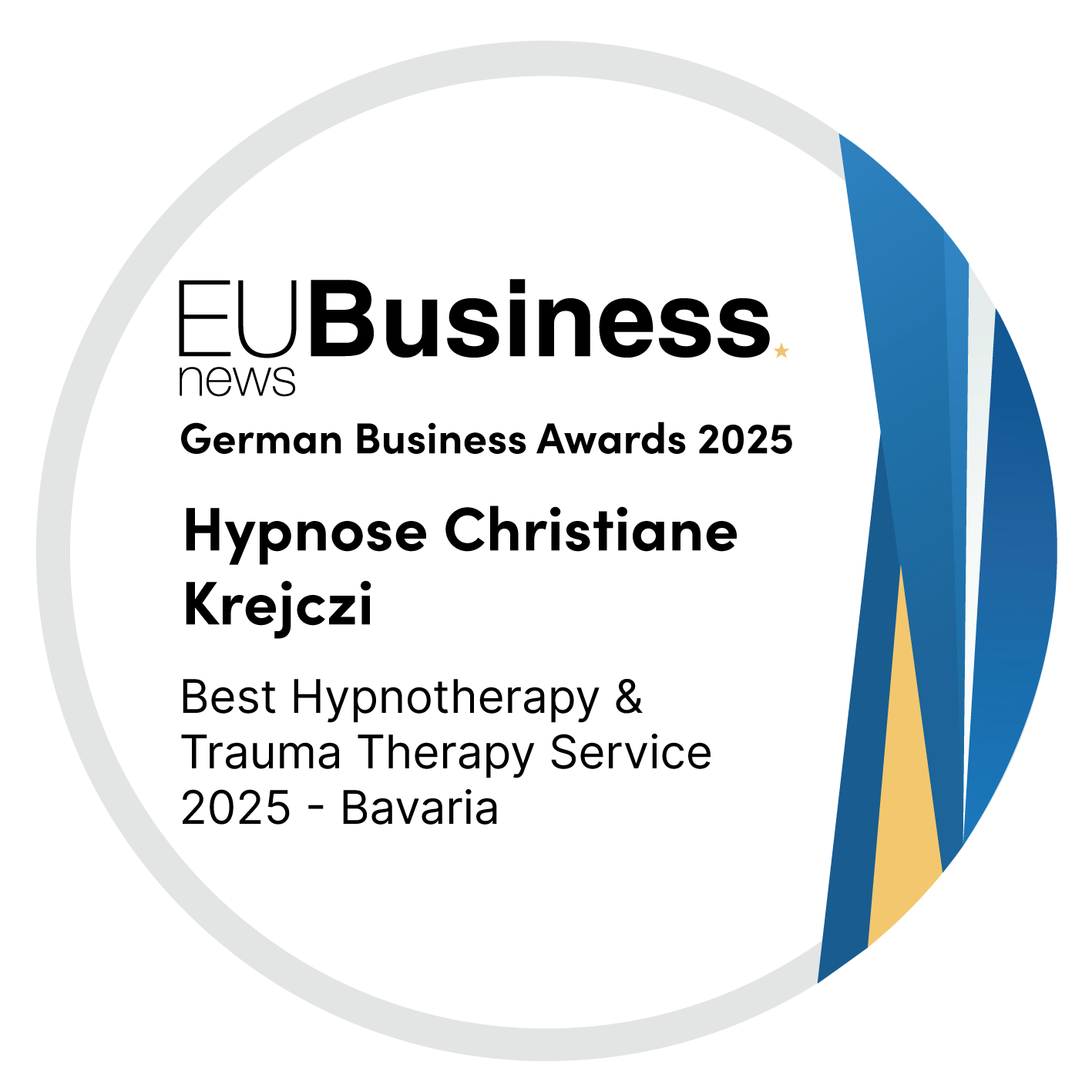 Banner des „Deutschen Wirtschaftspreises 2022 von EU Business News“